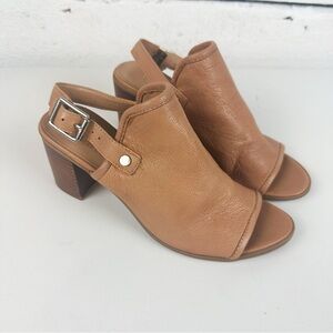 Franco Sarto humour peep toe heel leather